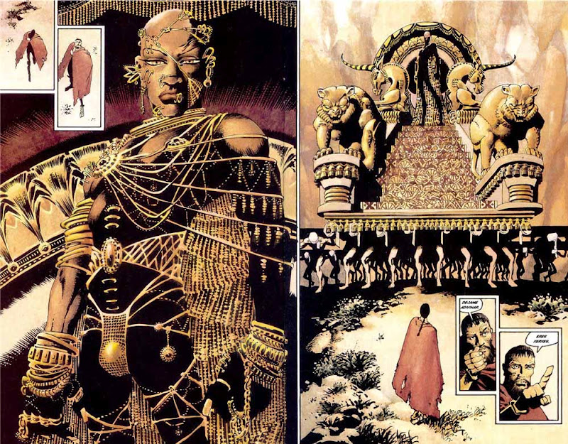 Perski król Kserkses w całej okazałości w komiksie 300 Franka Millera