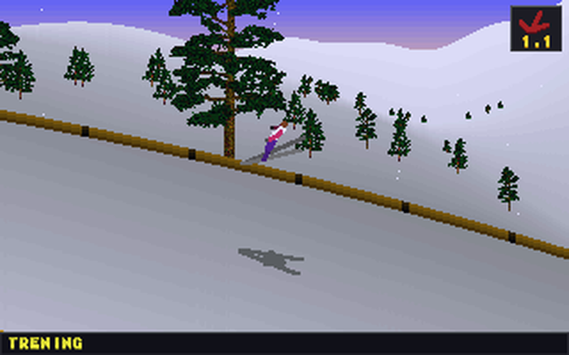 Lot skoczka w Deluxe Ski Jump