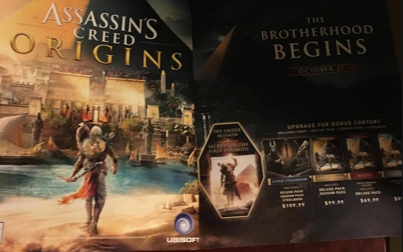 Assassins Creed Origins data premiery przeciek
