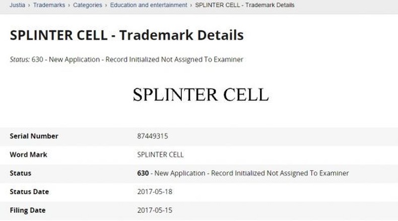 Splinter Cell znak towarowy