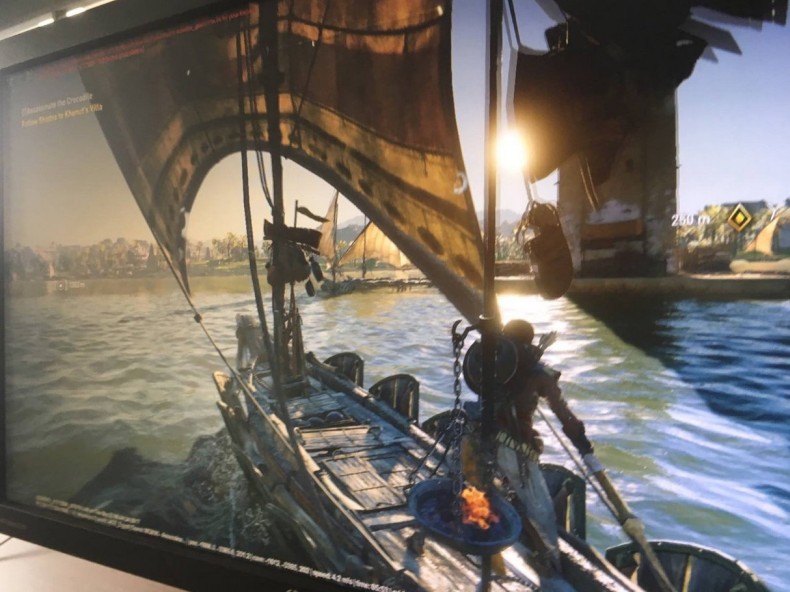 Assassin’s Creed Origins zdjęcie pokazuje rozgrywkę na morzu? 